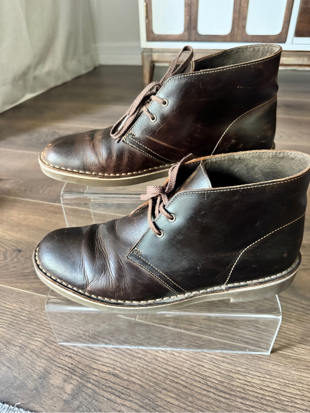 Clarks Chukka Dark Brown Leather Chukka Boots
